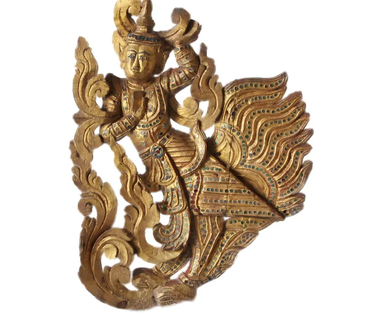 Burmese carved angel fragment