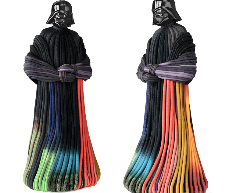 Darth vader knitted