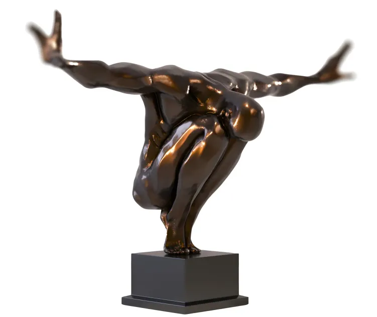 Olympic man sculpture by libra company