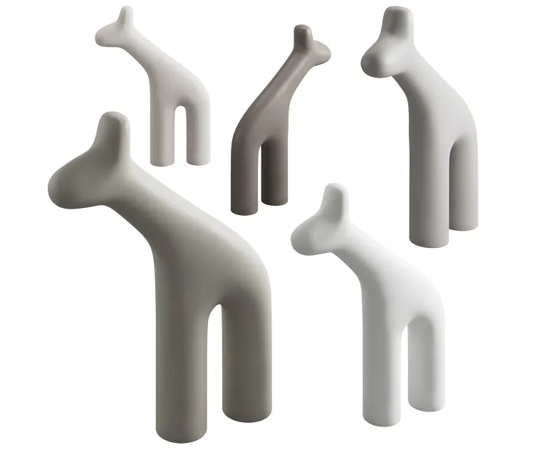 Plust raffa polyethylene sculptures