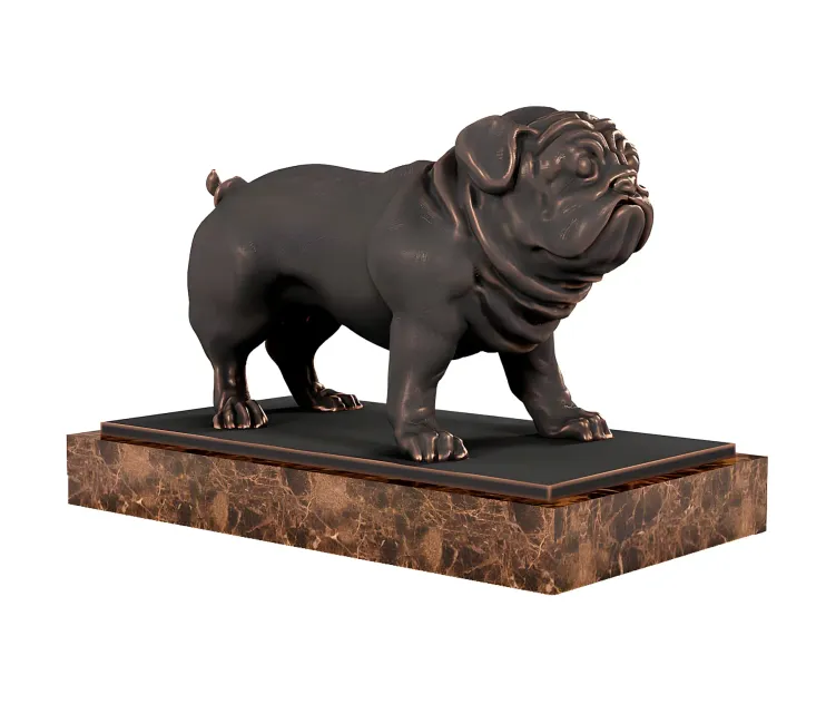 Pug sculpture