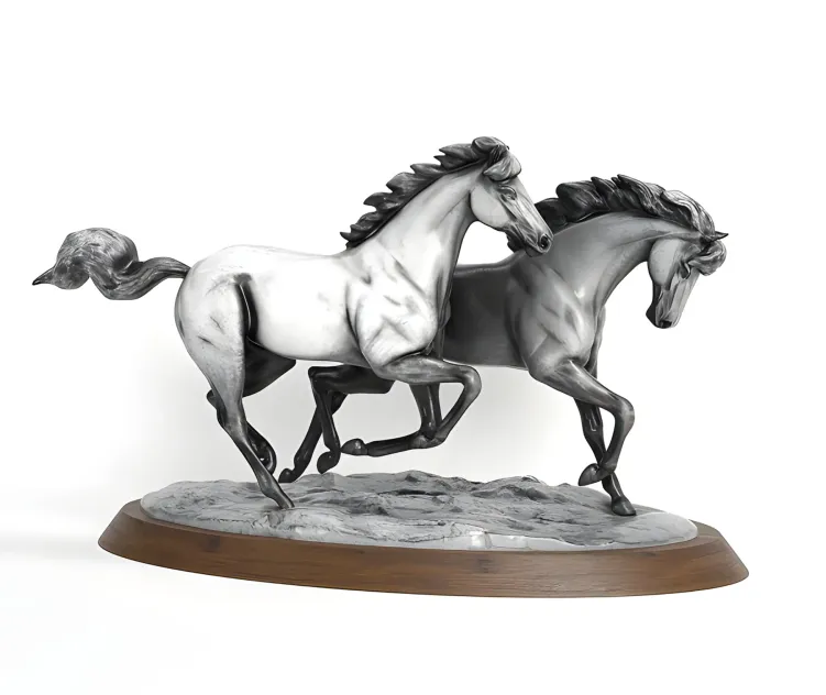 Running horses