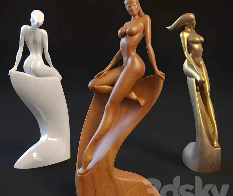 Sculpture of a naked woman