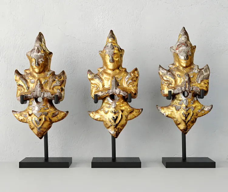 Thai gilded angels