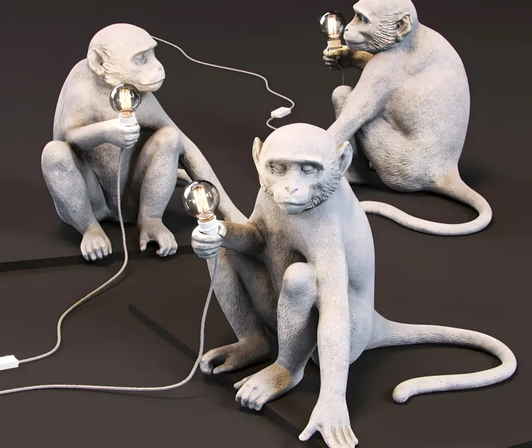 The monkey lamp sitting version