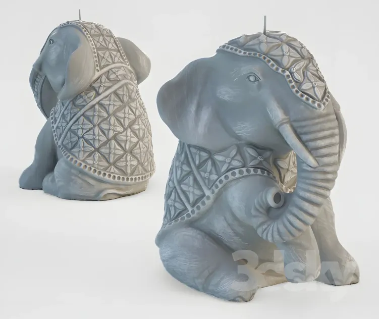 Zara home candle seated elephant