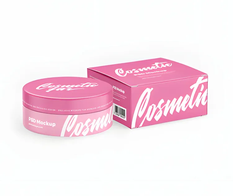 Box with Cosmetic Jar