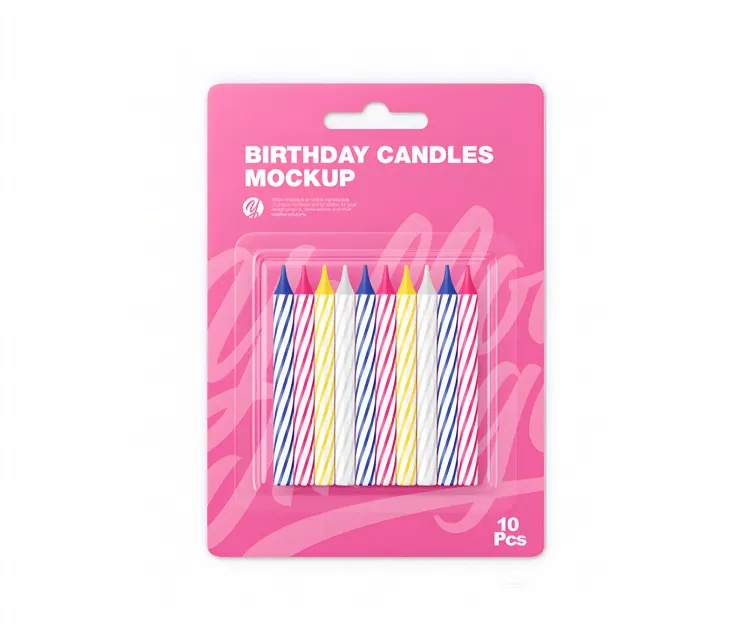 Blister Pack With 10 Candles