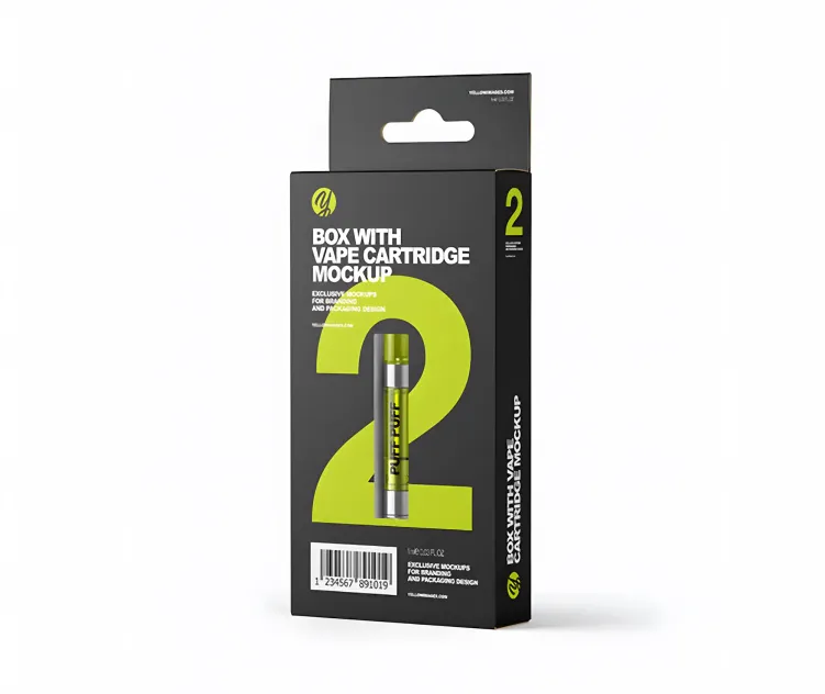 Paper Box With Vape Cartridge
