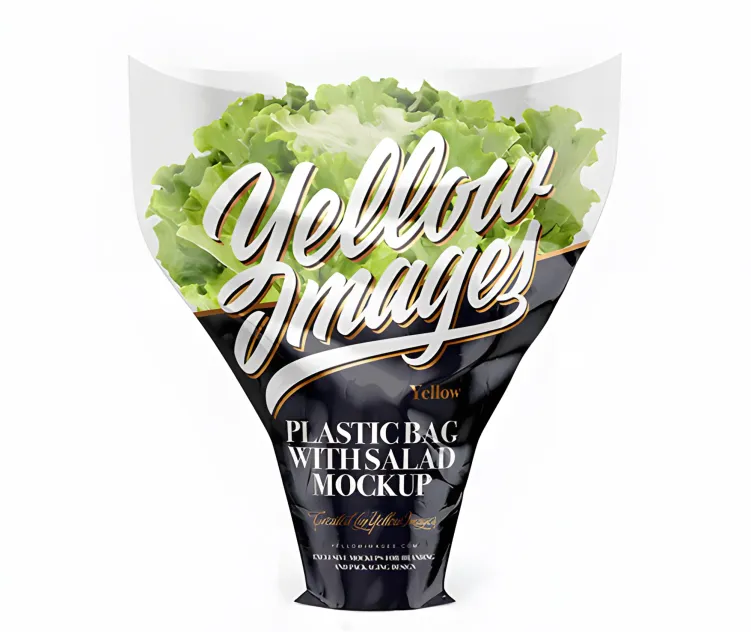 Plastic Bag With Salad