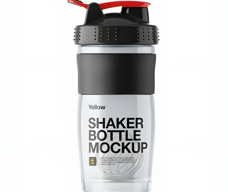 Transparent Shaker Bottle With Blender Ball