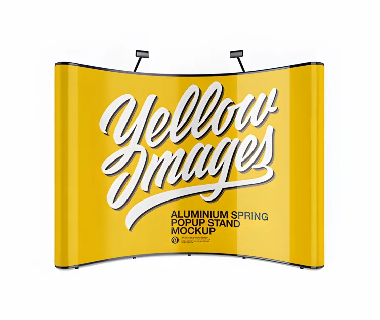 Glossy Aluminium Spring Pop Up Stand