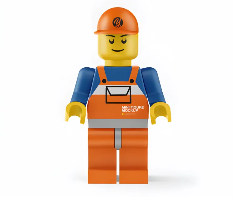 Mini Figure Wearing Cap