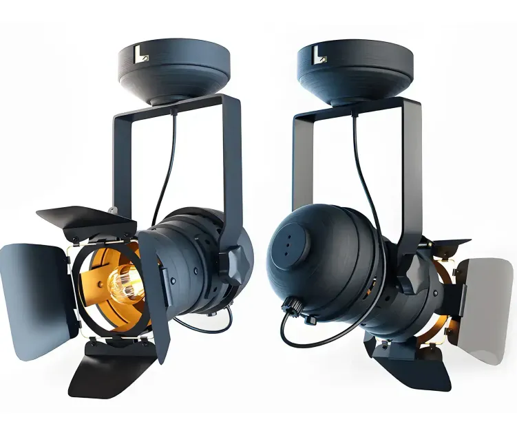 Artistic style iron led track lighting