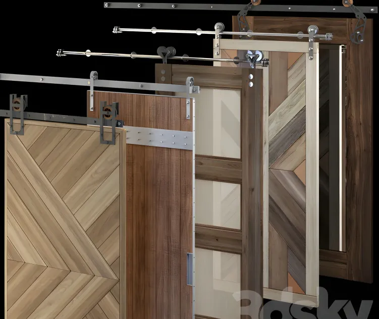 Rails for sliding doors