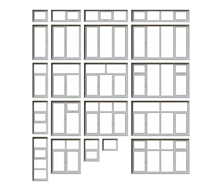A set of plastic windows