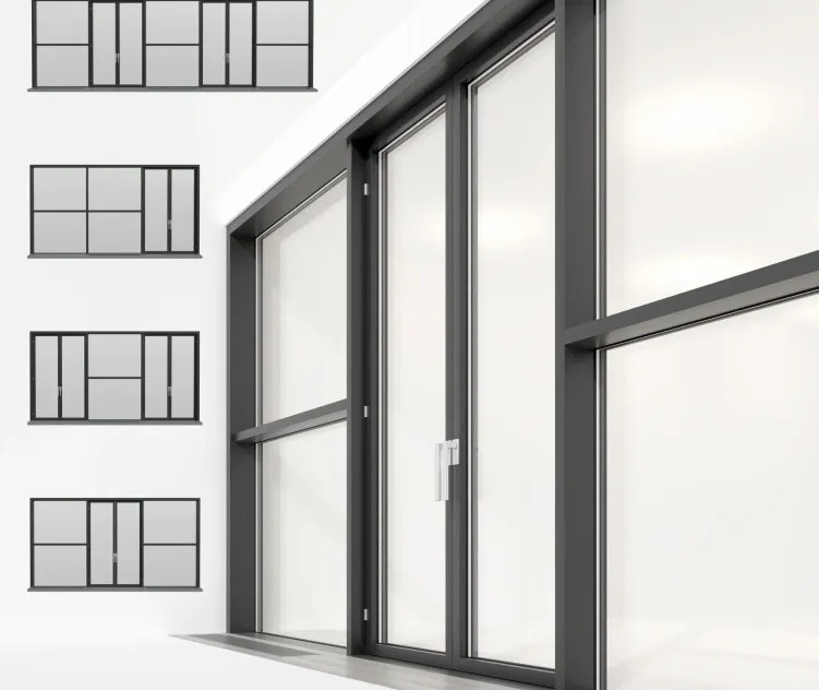 Panoramic glazing stained glass window