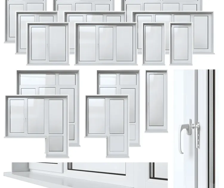 Plastic window balcony door 2