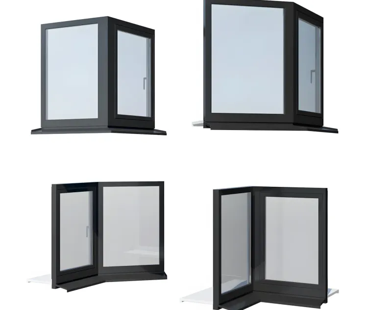 Schuco aws aluminum windows set