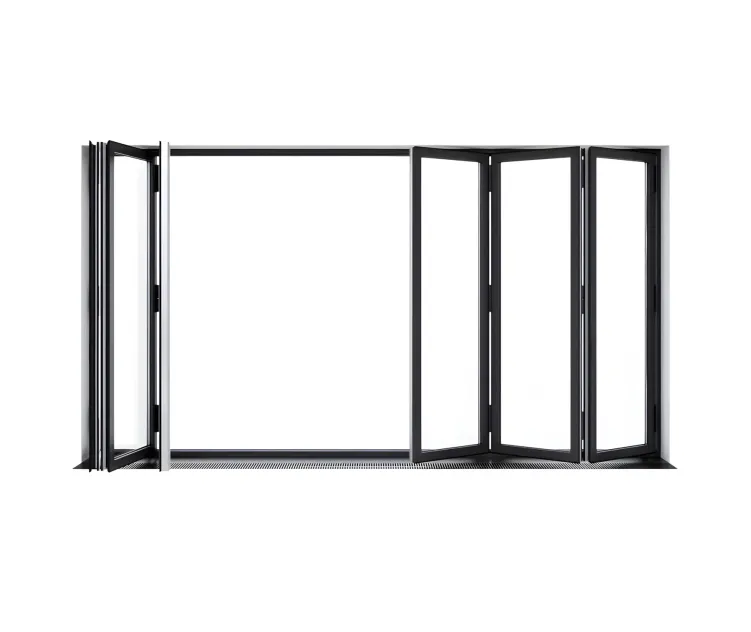 Sliding aluminum window accordion
