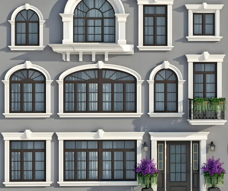 Windows doors in the style of modern