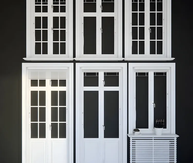 Windows in scandinavian style