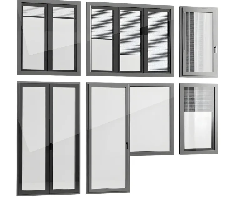 Windows with built in finstral blinds