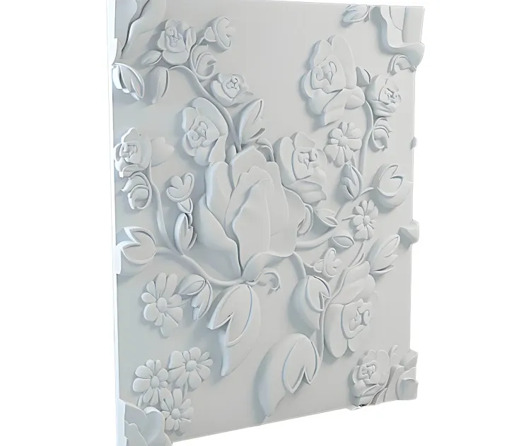 Gypsum panel from art relief 3