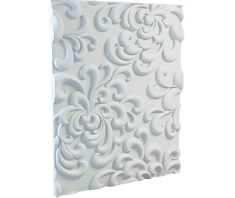 Gypsum panel from art relief 5