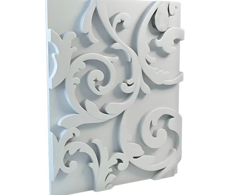 Gypsum panel from art relief 7