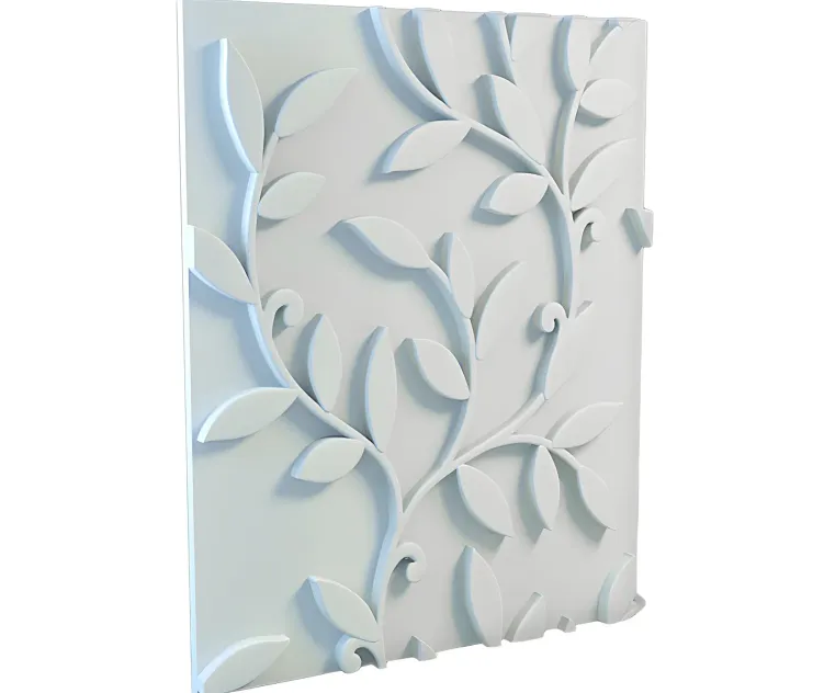 Gypsum panel from art relief 8