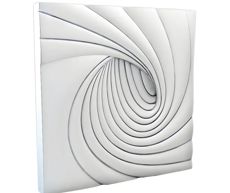 Gypsum panel from art relief 9