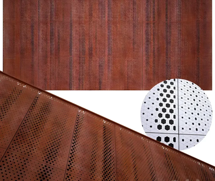 Perforated metal panel n 3
