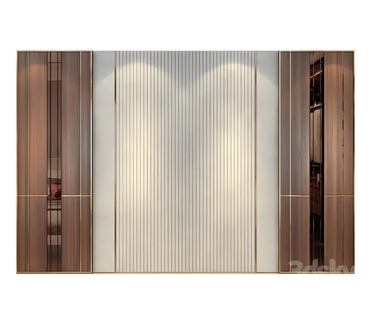 Wall panels set