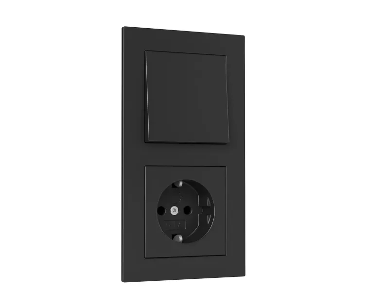 E2 switches socket by gira