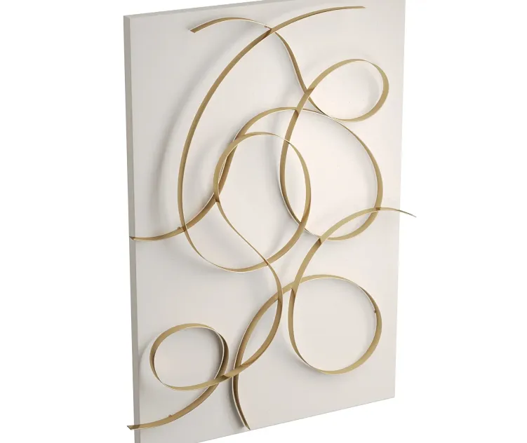 Freehand metal wall panel