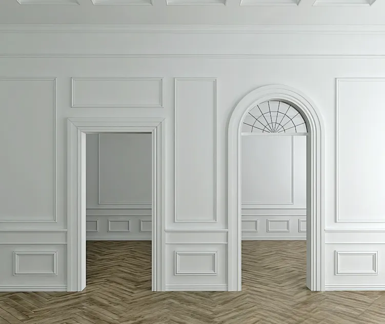 Harmony stucco decoration of the walls openings
