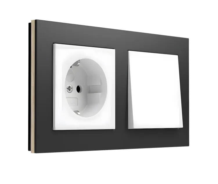 Esprit switches socket by gira