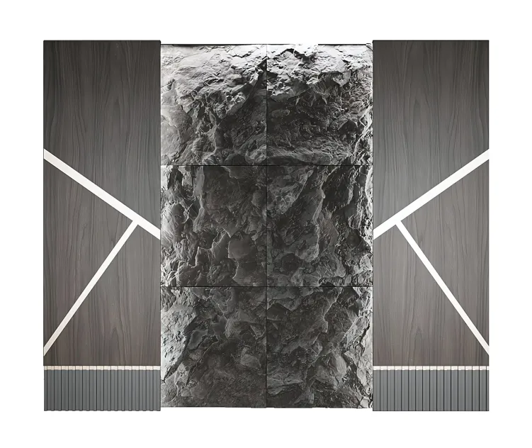 Wall rock panel n