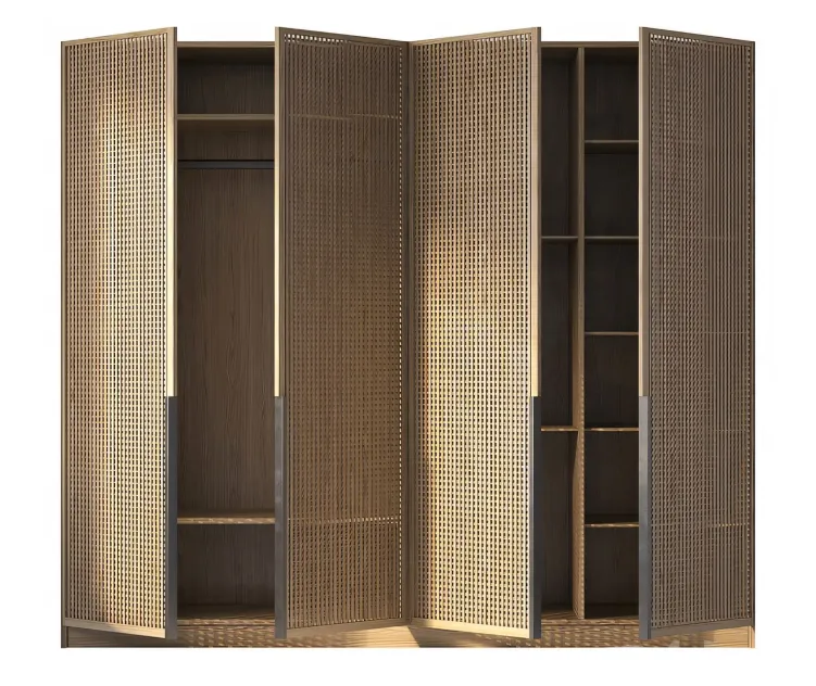 Wooden wardrobe n