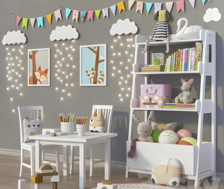 Toys furniture options set