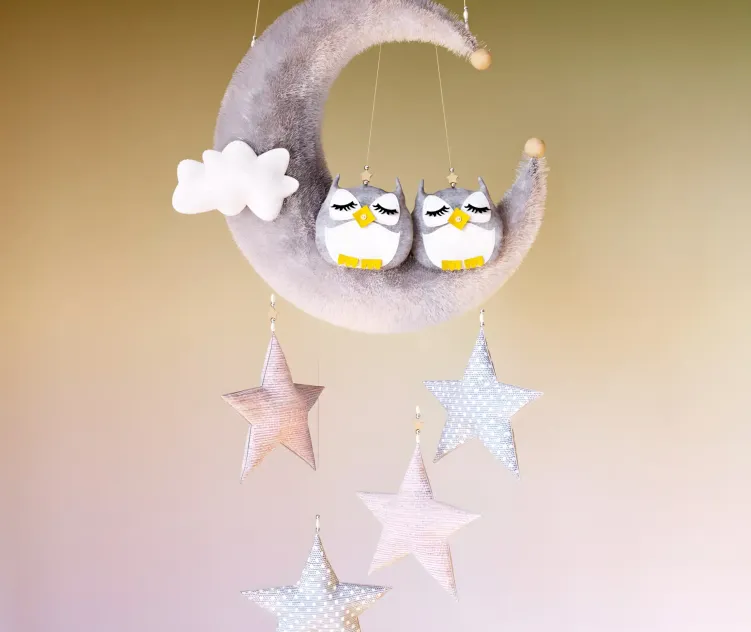 Decor for children room mobil sova