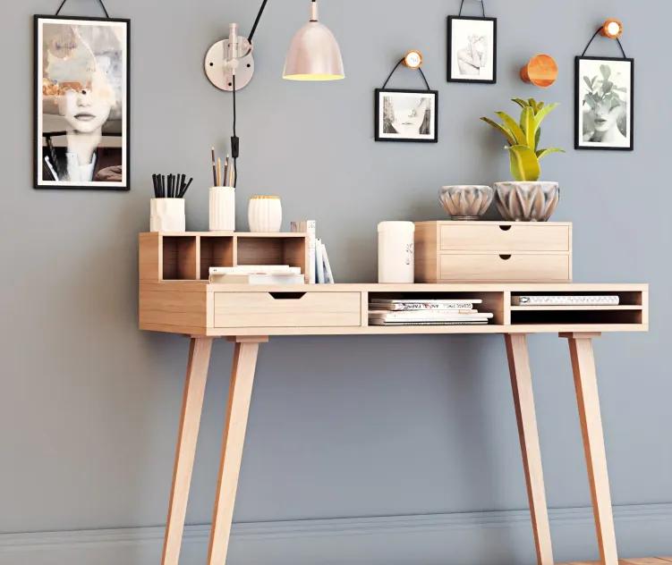 Desktop with decor