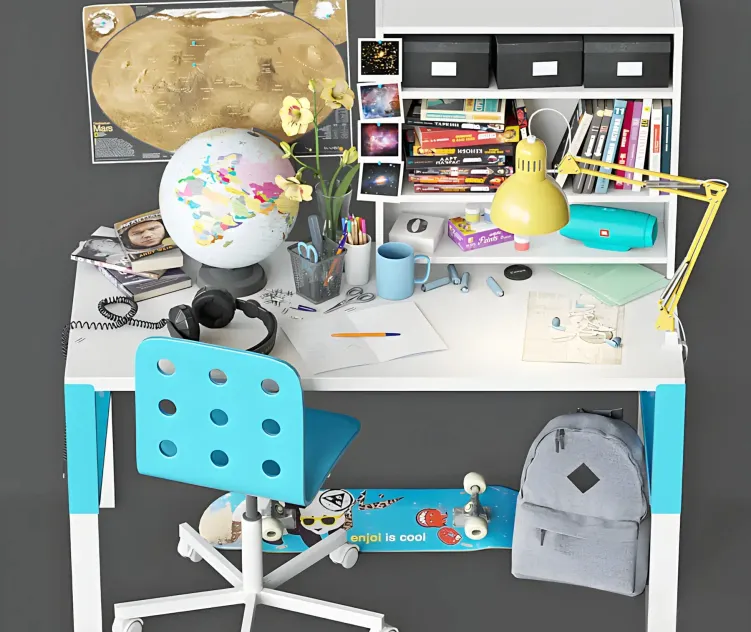 Table is not very neat schoolboy