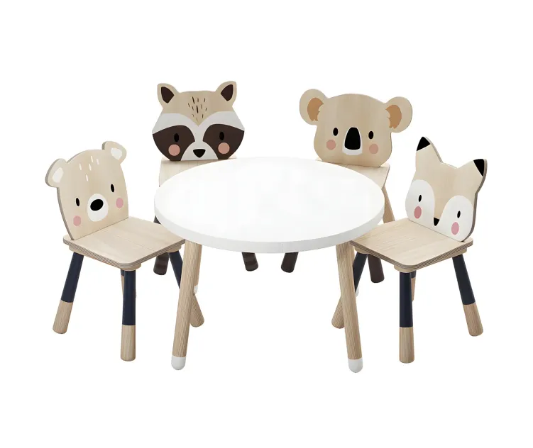 Tender leaf forest table chair for children