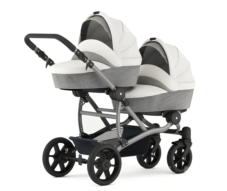 Carriage for twins for newborns