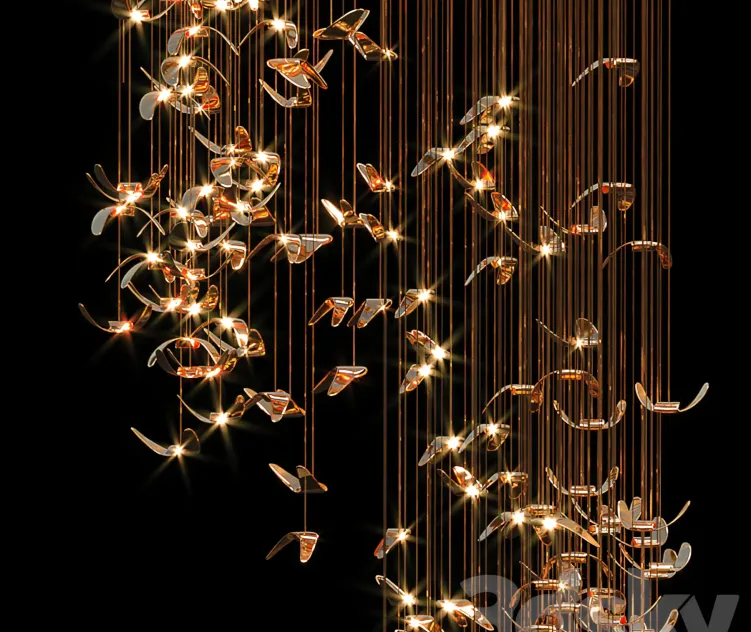 Butterfly circular chandelier