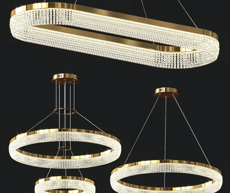 Crystal Ring Chandeliers