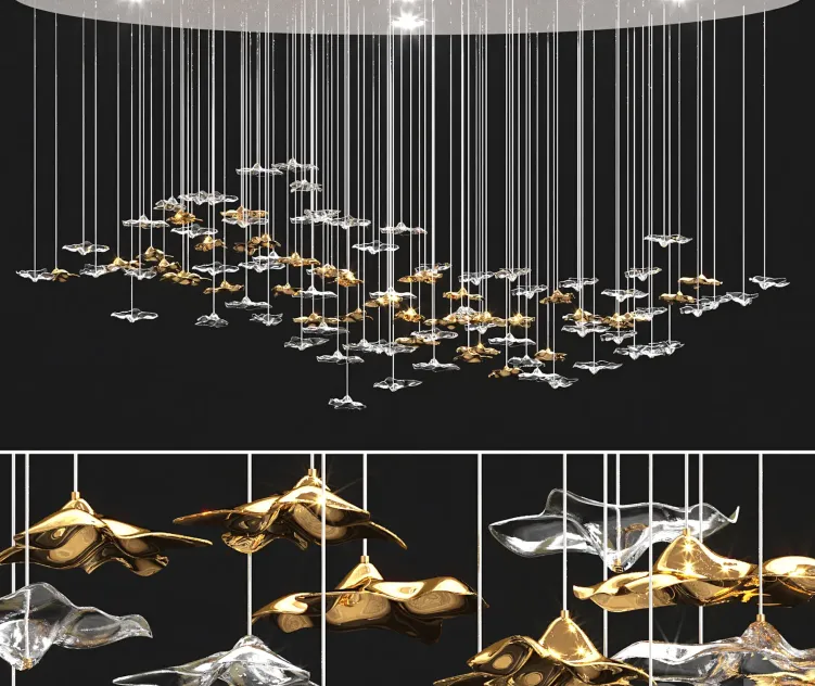 Sand Sea hanging chandelier