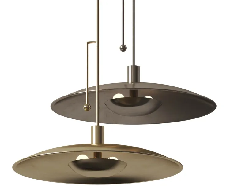 Cb Alavanca Brass Pendant Light